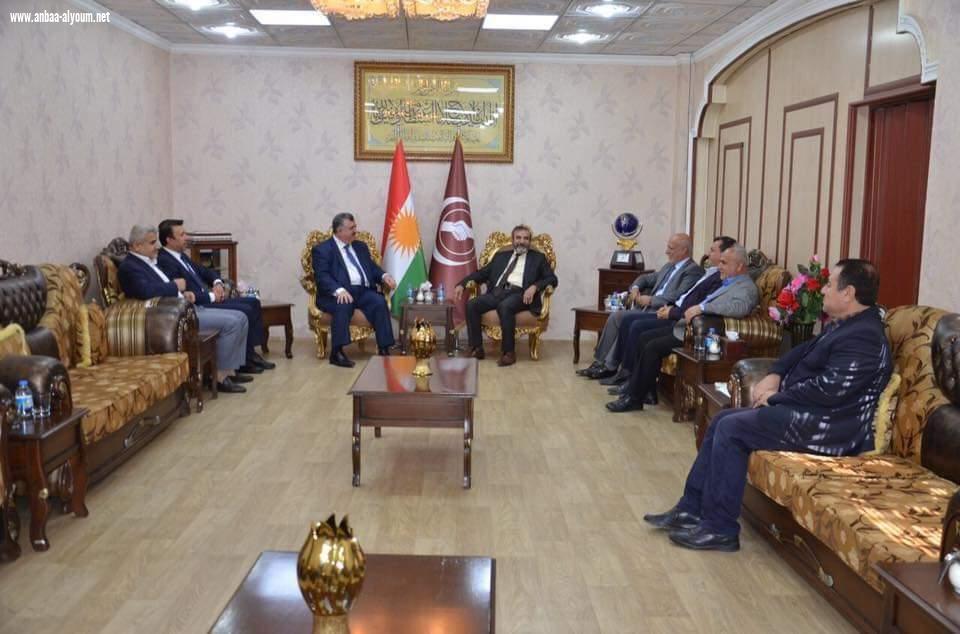 السفير عمر البرزنجي يقدم أحر التهاني والتبريكات الى الأمين العام للاتحاد الاسلامي الكوردستاني