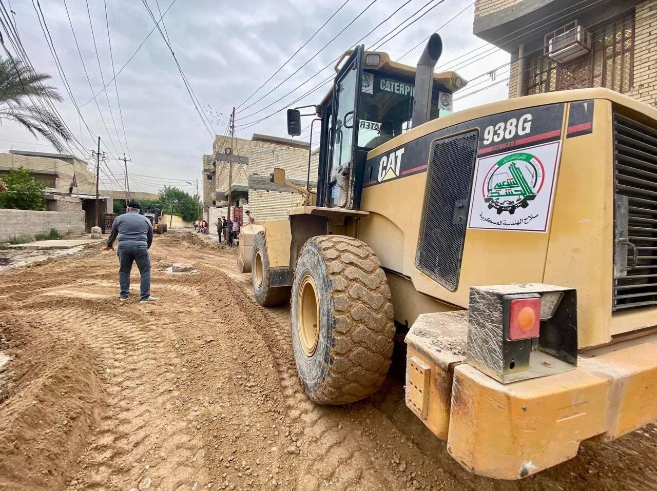 الجهد الخدمي: المباشرة بتأهيل منطقة الجوادين وإكمال 60 منطقة في قاطع الشعب