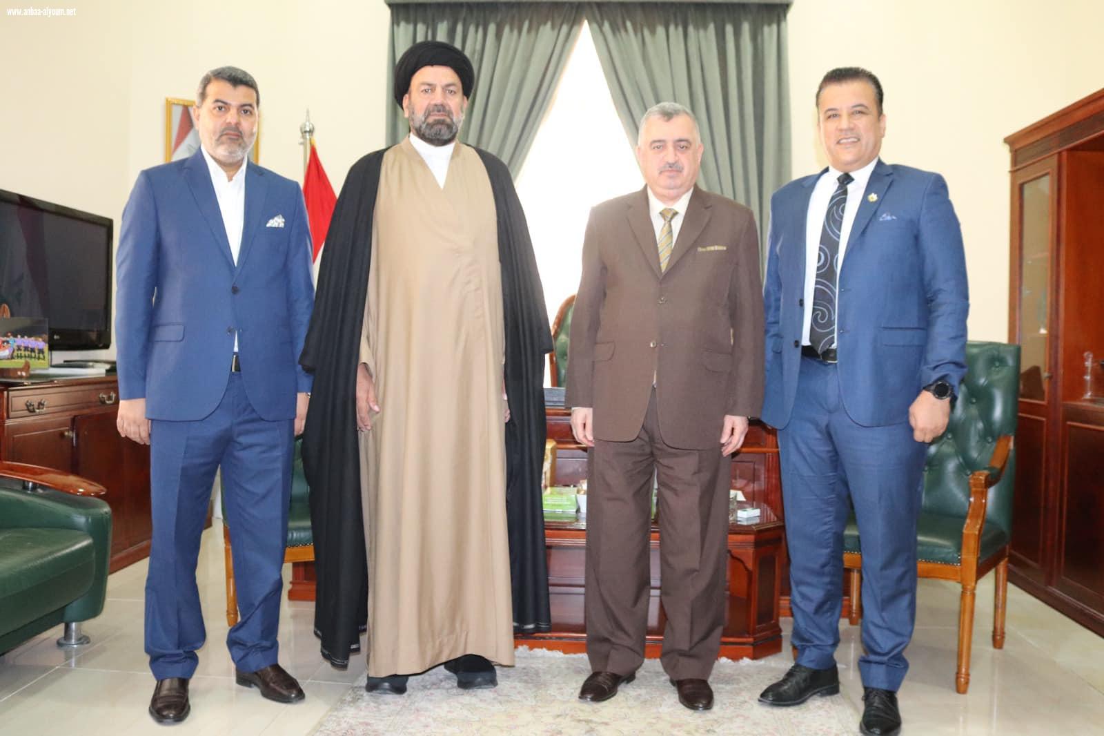 السفير العراقي في الدوحة عمر البرزنجي يستقبل السيد مؤسس حزب الداعي العراقي وأمينه العام