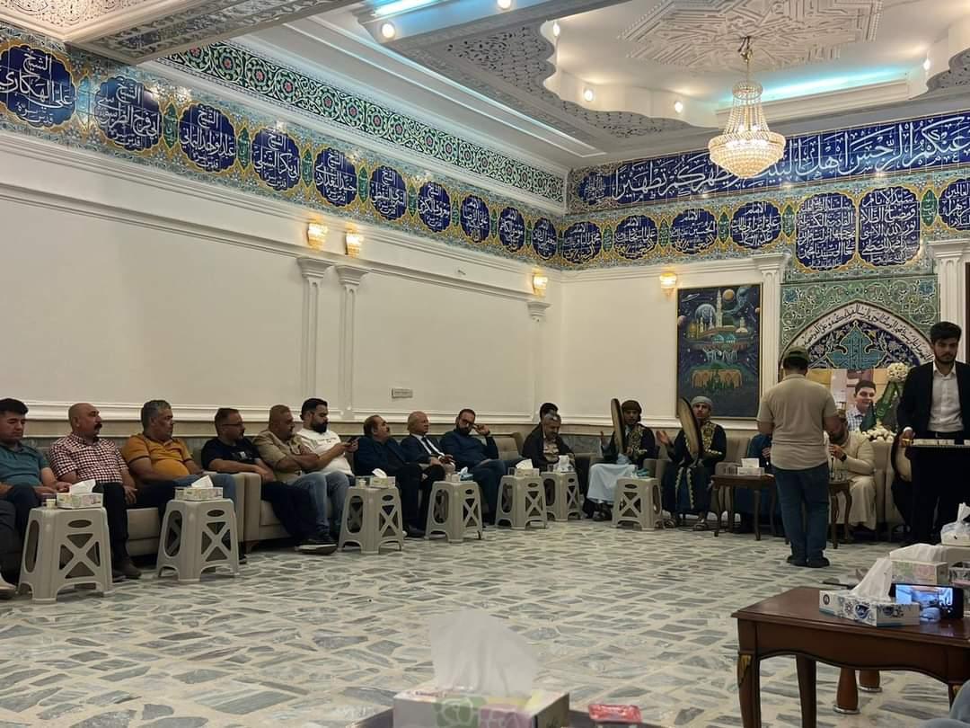 وكيل وزارة الخارجية عمر البرزنجي يقدم واجب العزاء لسماحة السيد الشيخ شمس الدين الكسنزان في مدينة السليمانية