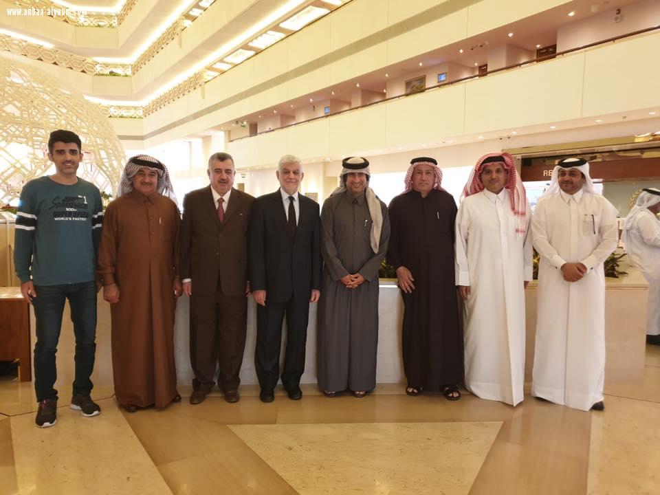 لبى معالي الدكتور عبد الكريم السامرائي وزير العلوم والتكنلوجيا الاسبق والمستشار الحالي لفخامة رئيس الجمهورية مع السفير عمر البرزنجي