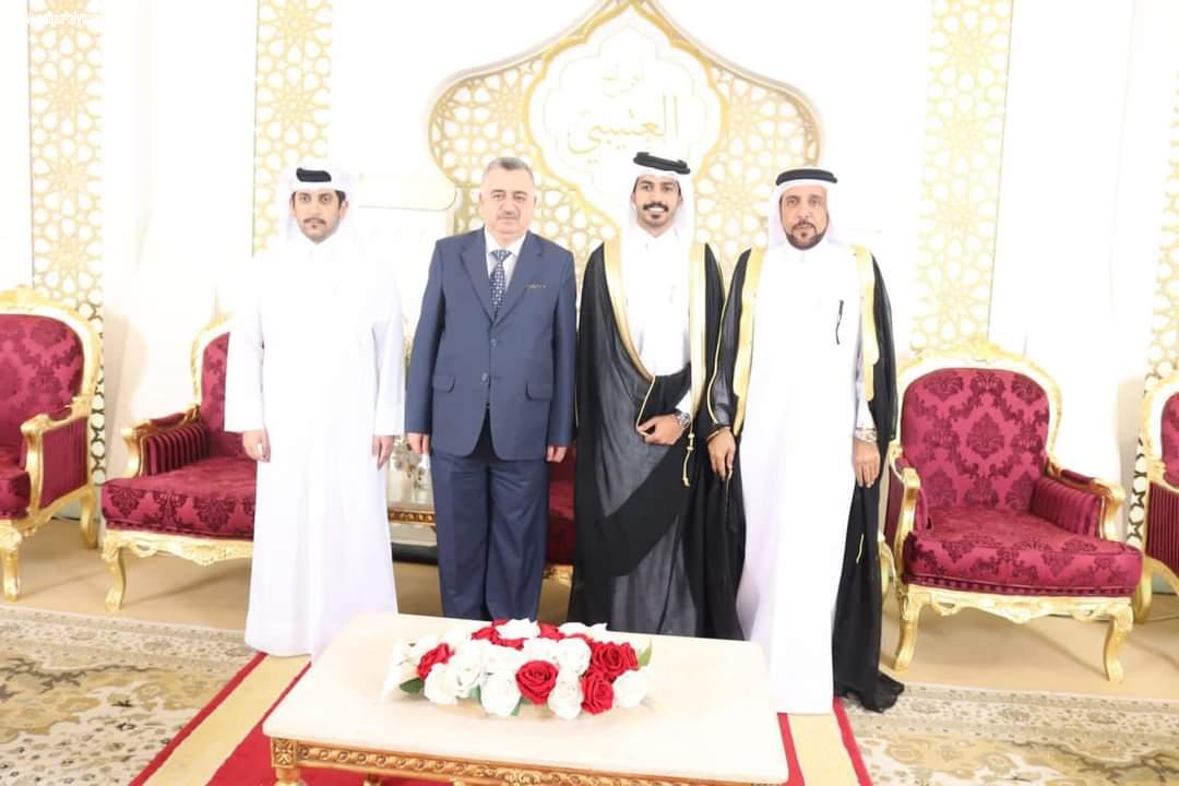 السفير عمر البرزنجي يحضر افراح عائلة العتيبي