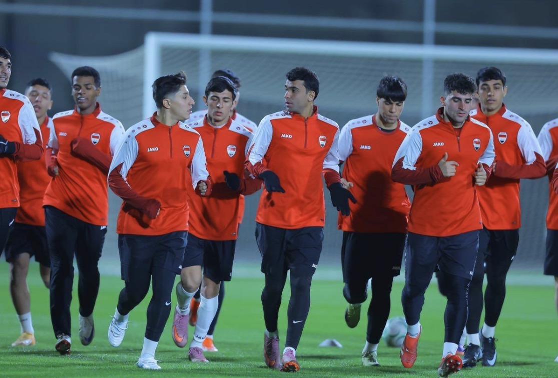 المنتخب الأولمبي يجري أولى وحداته التدريبية بالسعودية