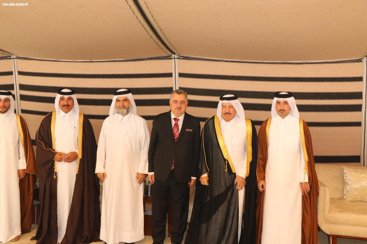 السفير عمر البرزنجي يحضر افراح آل ثاني