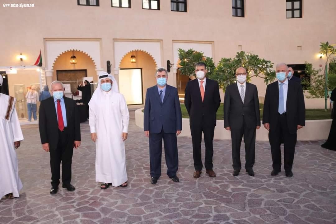 السفير عمر البرزنجي يحضر افتتاح المعرض الثالث للحرف اليدوية في كتارا