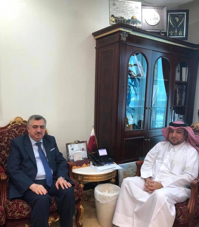 السفير البرزنجي يزور رئيس ادارة المراسم ورئيس ادارة الشؤون العربية في وزارة خارجية دولة قطر الشقيقة