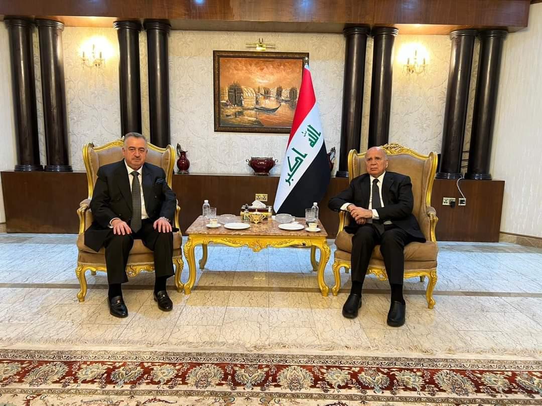 البرزنجي يشارك  نائب رئيس مجلس الوزراء وزير الخارجية  فؤاد حسين بوفاة عقيلته .