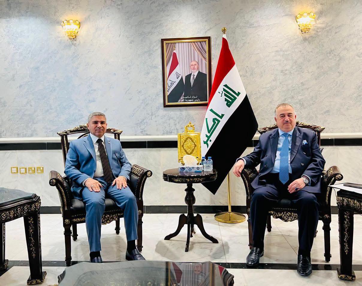 سفير جمهورية العراق لدى المملكة الأردنية الهاشمية يستقبل عضو مجلس النواب العراقي السيد طالب البيضاني