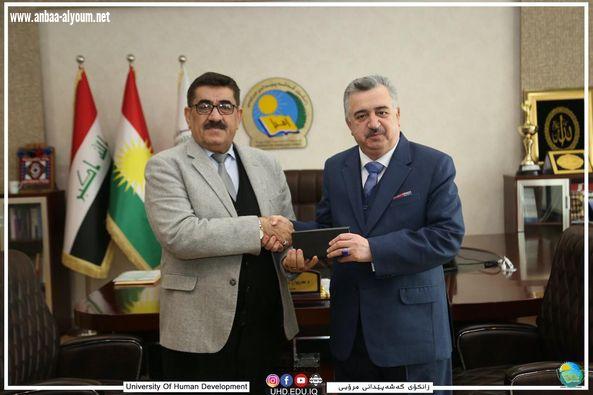 السفير عمر البرزنجي يزور جامعة التنمية البشرية ويلتقي بالسيد رئيس الجامعة البروفيسور الدكتور مريوان أحمد رشيد والهيئة التدريسية