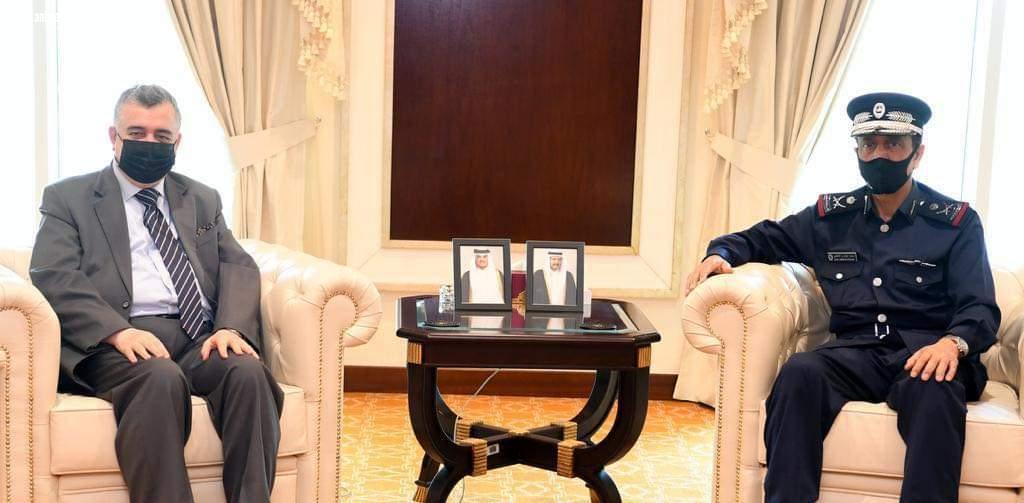  السفير عمر البرزنجي يلتقي مع مدير الامن العام 