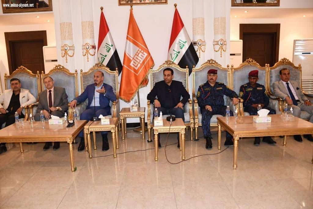 الجنابي يستقبل وزير الشباب والرياضة و يفتتح ملعب المدائن الرياضي