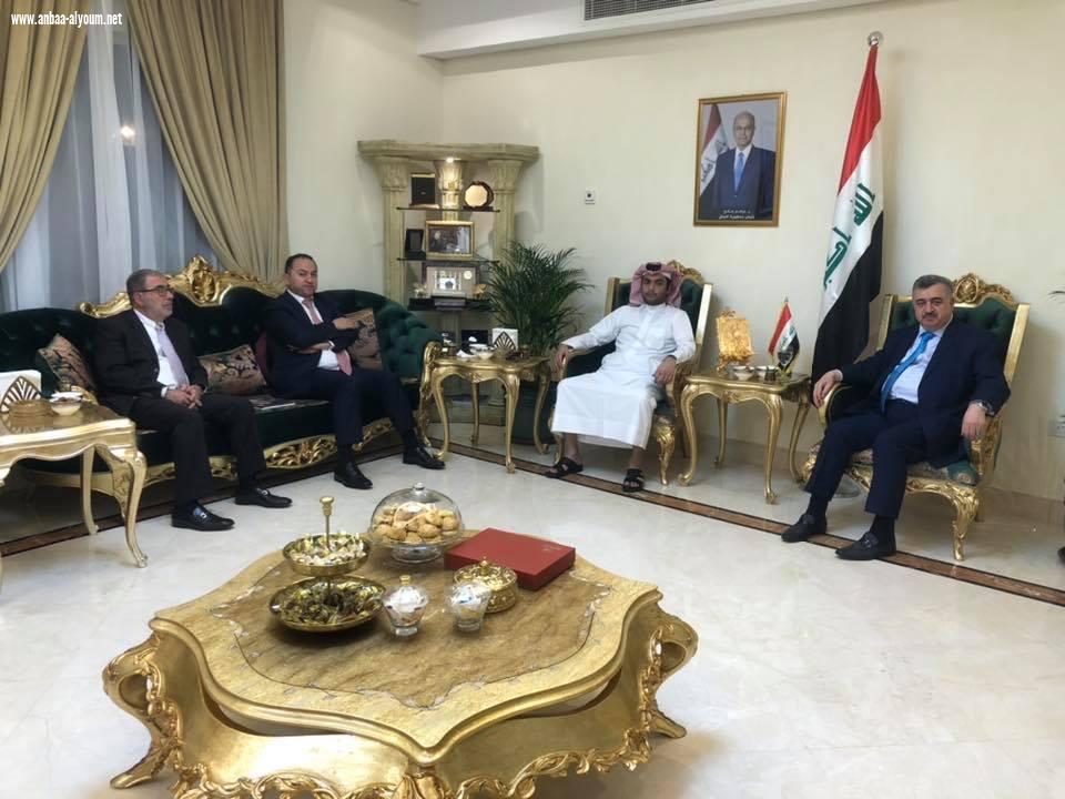 البرزنجي يستقبل عددا من الضيوف الأكارم في دار السكن في العاصمة القطرية الدوحة