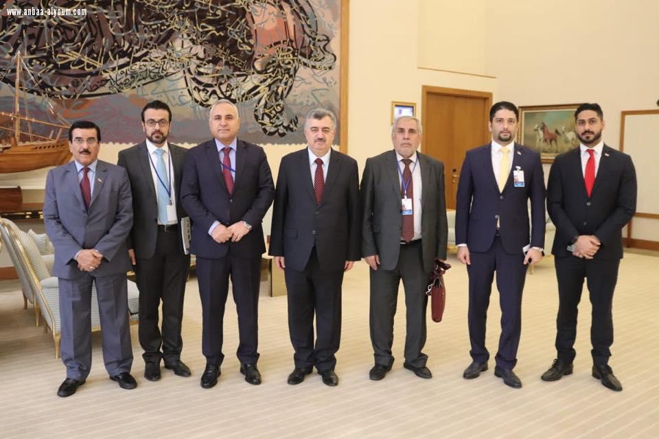 على هامش مؤتمر الدوحة العالمي للبرلمانيين ضد الفساد السفير البرزنجي يزور وفد مجلس النواب العراق الموقر