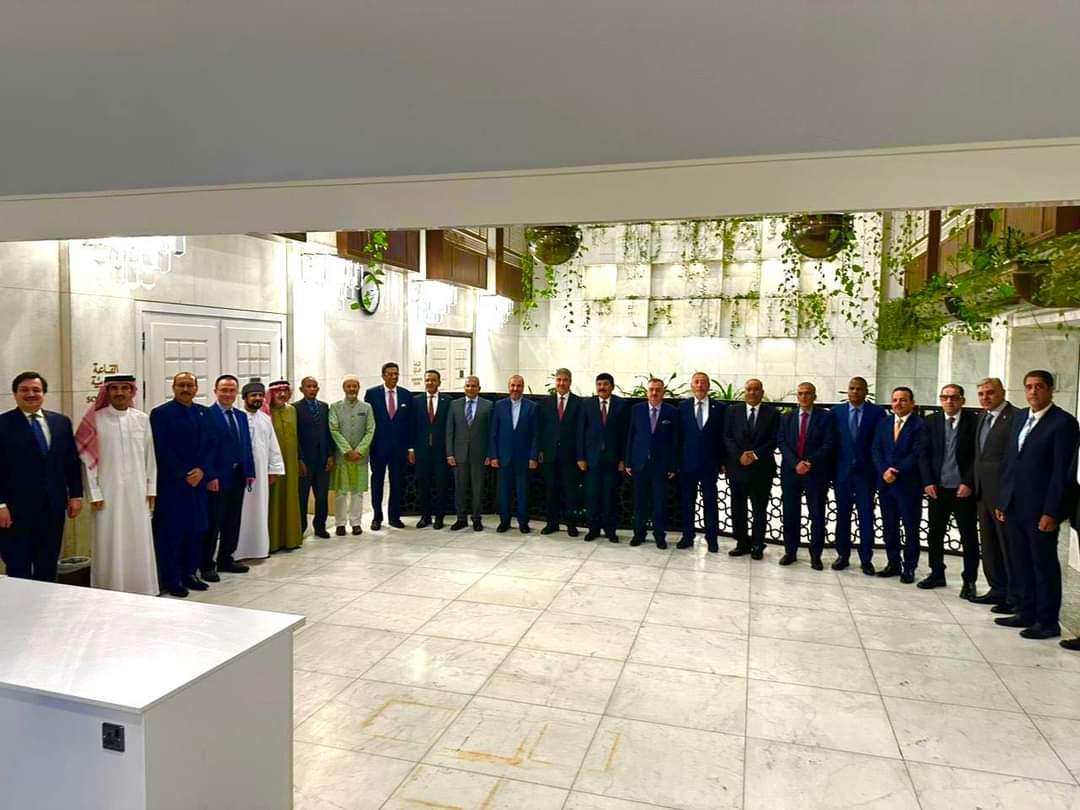 الوكيل البرزنجي يلبي دعوة إفطارٍ كريمة من لدن السفير السوري لدى العراق