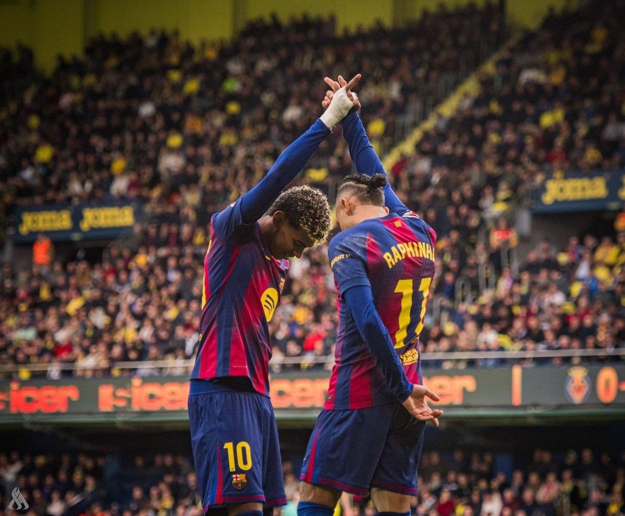 برشلونة يتغلب على فياريال ويعزز صدارته للدوري الإسباني