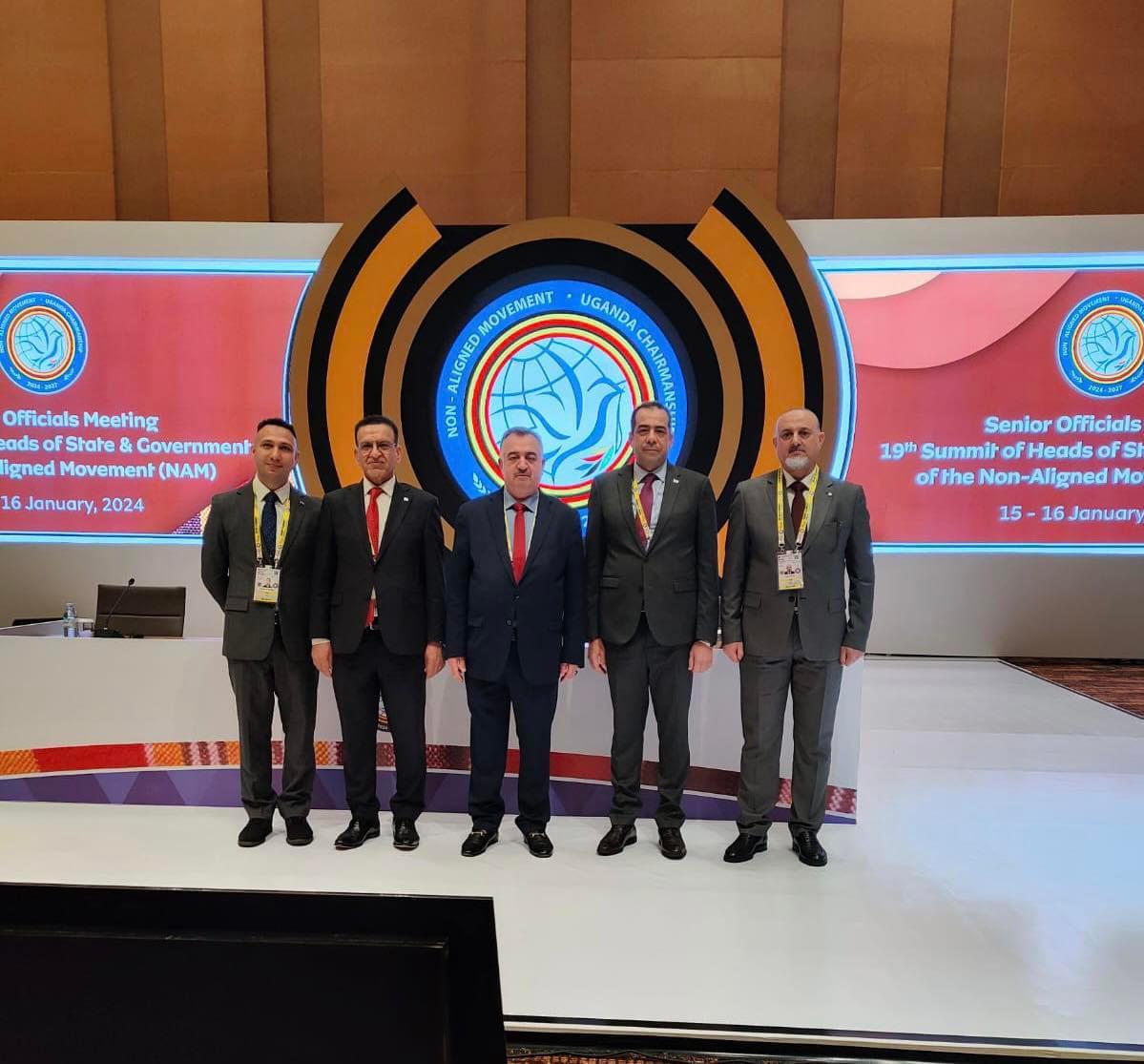 وكيل وزارة الخارجية للشؤون متعددة الأطراف والشؤون القانونية يشارك في اجتماعات الدورة الـ 19 لحركة عدم الانحياز على مستوى كبار المسؤولين