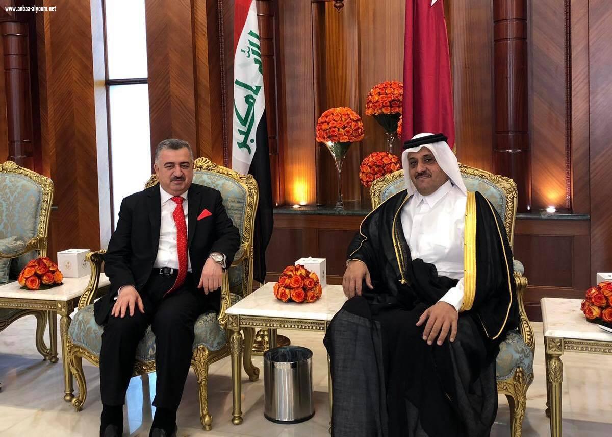 السفير عمر البرزنجي يلتقي مع سفير دولة قطر الشقيقة لدى بغداد