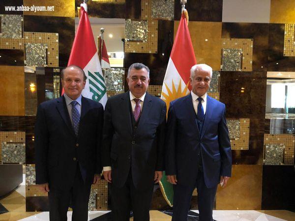 السفير عمر البرزنجي يلتقي بمعالي السيد وزير التجارة الأسبق 