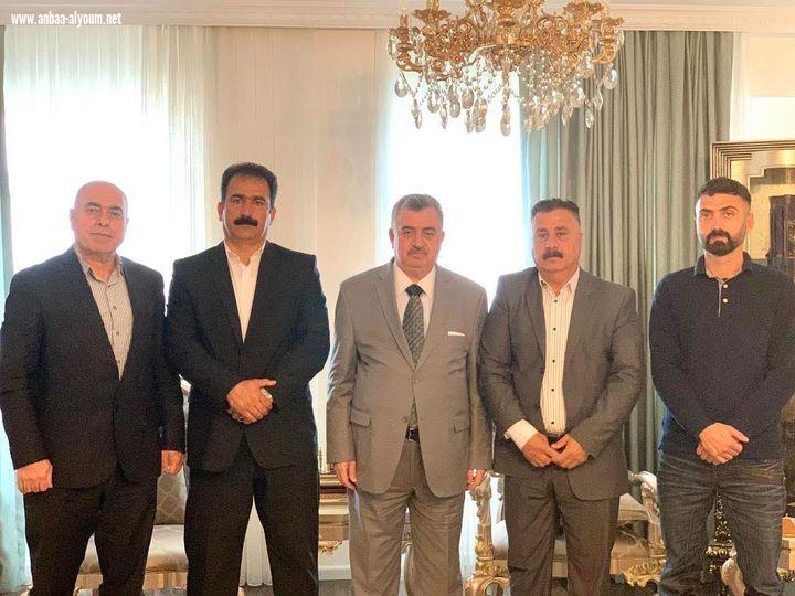 السفير عمر البرزنجي يستقبل رئيس غرفة التجارة في محافظة حلبجة