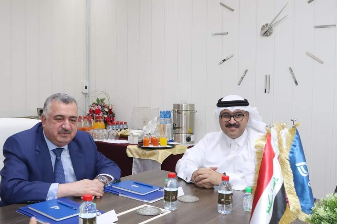 السفير عمر البرزنجي يجري زيارة الى شركة دلتا القطرية