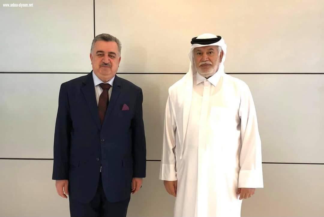 السفير عمر البرزنجي يلتقي مع رئيس مجلس ادارة مجموعة الجابر