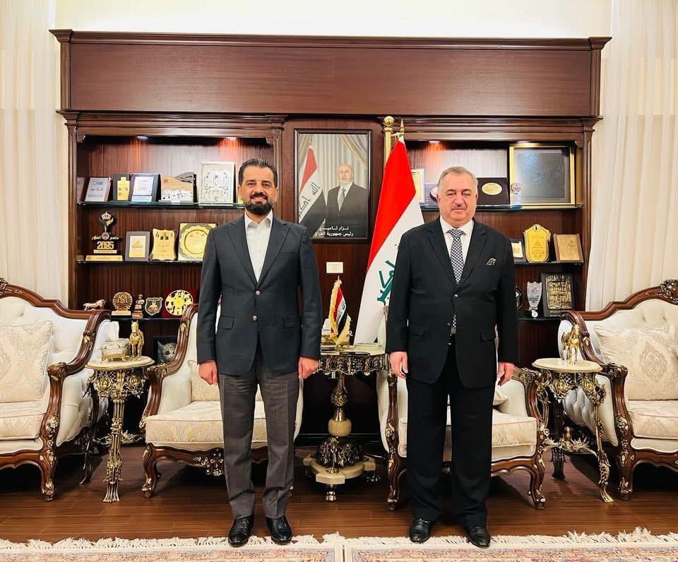 سفير جمهورية العراق لدى المملكة الأردنية الهاشمية يستقبل النائب رعد الدليمي