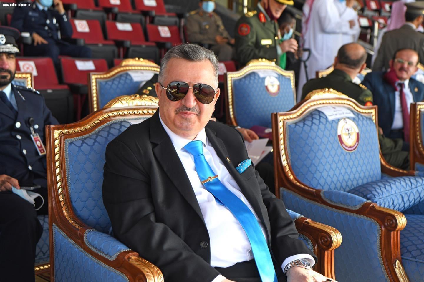 السفير عمر البرزنجي يشارك في حفل تخريج الدفعة السادسة عشرة بكلية أحمد بن محمد العسكرية في دولة قطر الشقيقة 