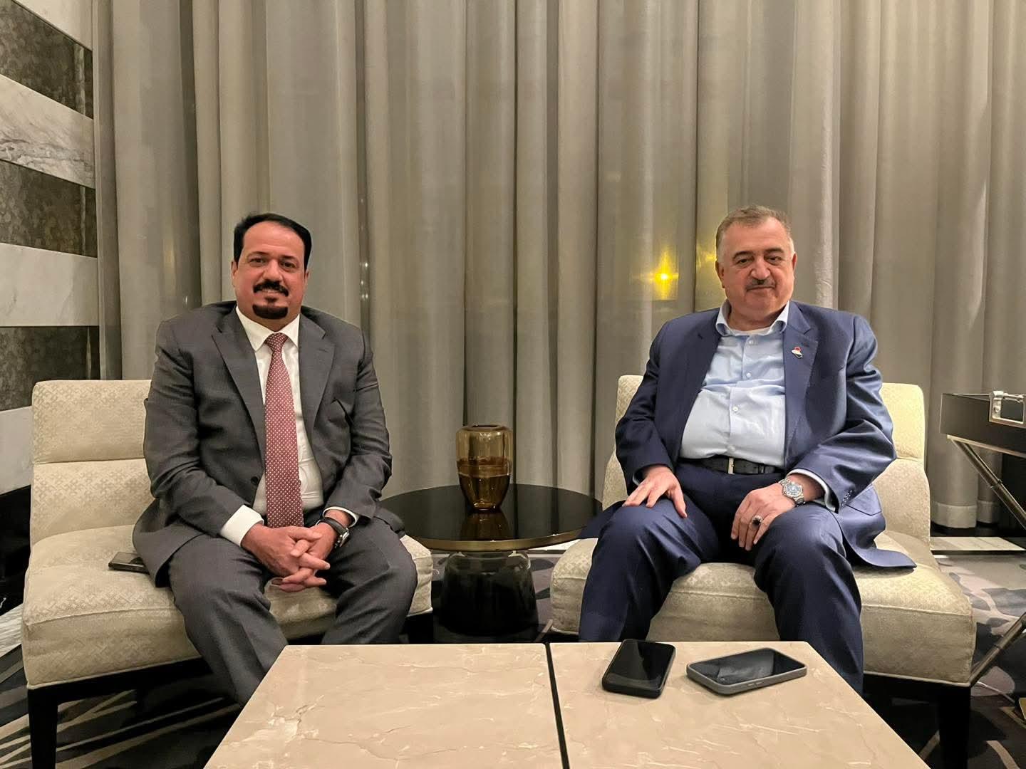 السفير عمر البرزنجي يستقبل السيد مستشار وزارة النفط في  مقر اقامته في العاصمة الاردنية عمان