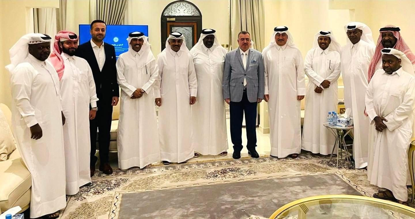 السفير عمر البرزنجي يلبي دعوة عضو مجلس الشورى القطري سعادة محمد بن بطي بن سالم العبدالله