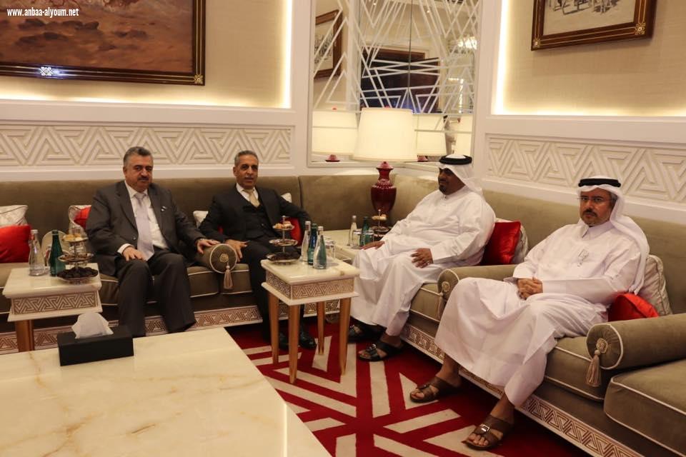 السيد رئيس مجلس القضاء الاعلى القاضي فائق زيدان يصل قطر ويستقبله السفير عمر البرزنجي