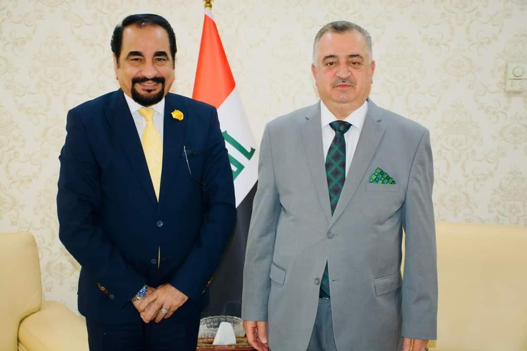 الوكيل البرزنجي يستقبل رئيس جمعية الصداقة اللبنانية العراقية .