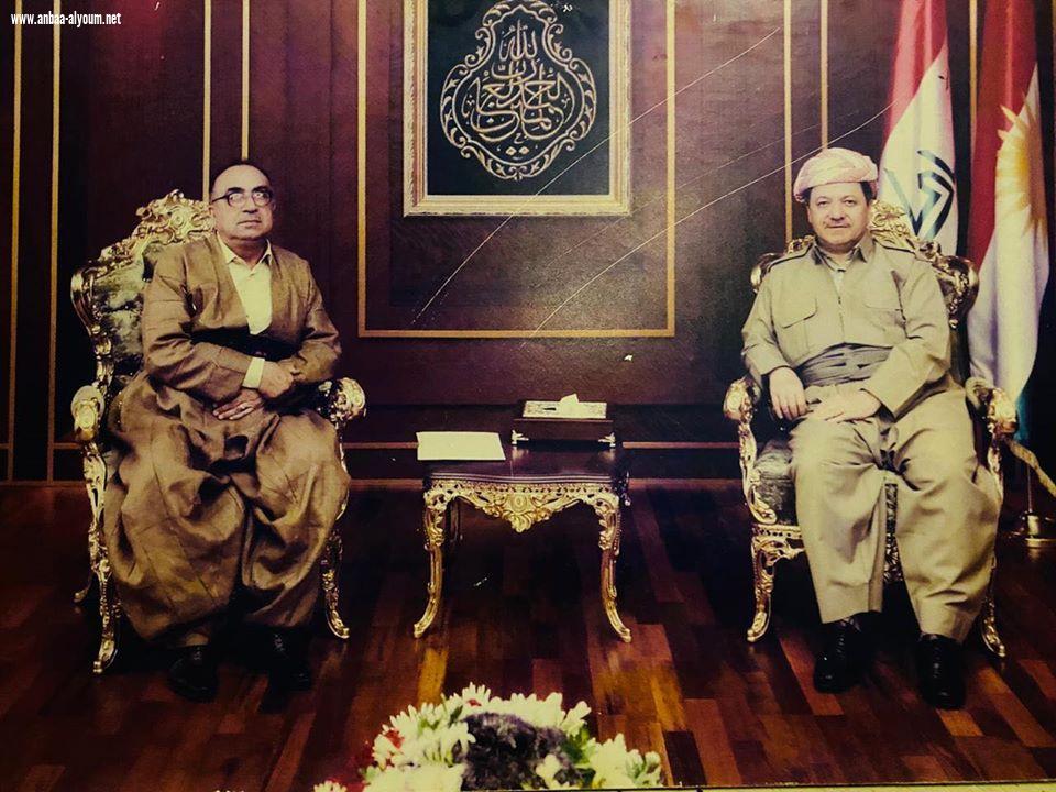 مسعود البارزاني ورئيس اقليم كوردستان يتصلان بالسفير عمر البرزنجي ويقدمان له التعازي الحارة بوفاة شقيقه