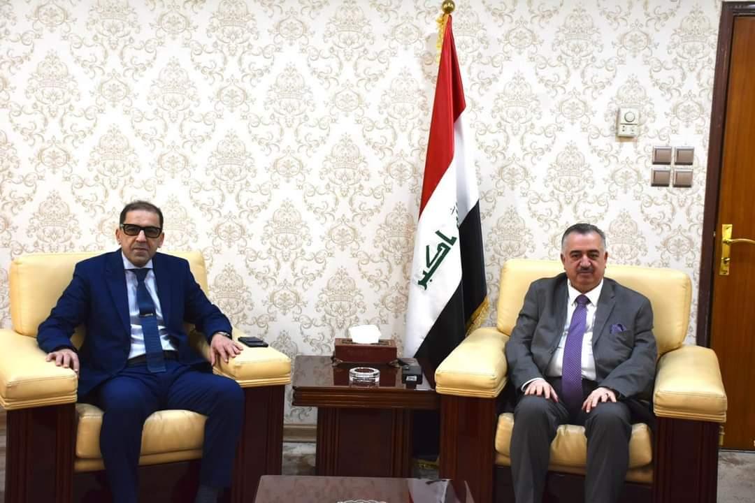 وكيل وزارة الخارجية للشؤون متعددة الاطراف والشؤون القانونية يستقبل القائم بأعمال السفارة المغربية لدى جمهورية العراق