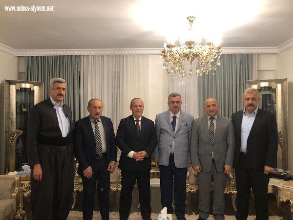 السفير عمر البرزنجي يستقبل عددا من السادة المسؤولين ورجال اعمال