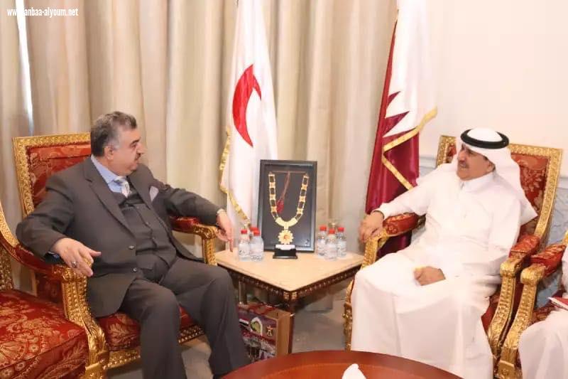  عمر البرزنجي يزور  الامين العام لمنظمة الهلال الاحمر