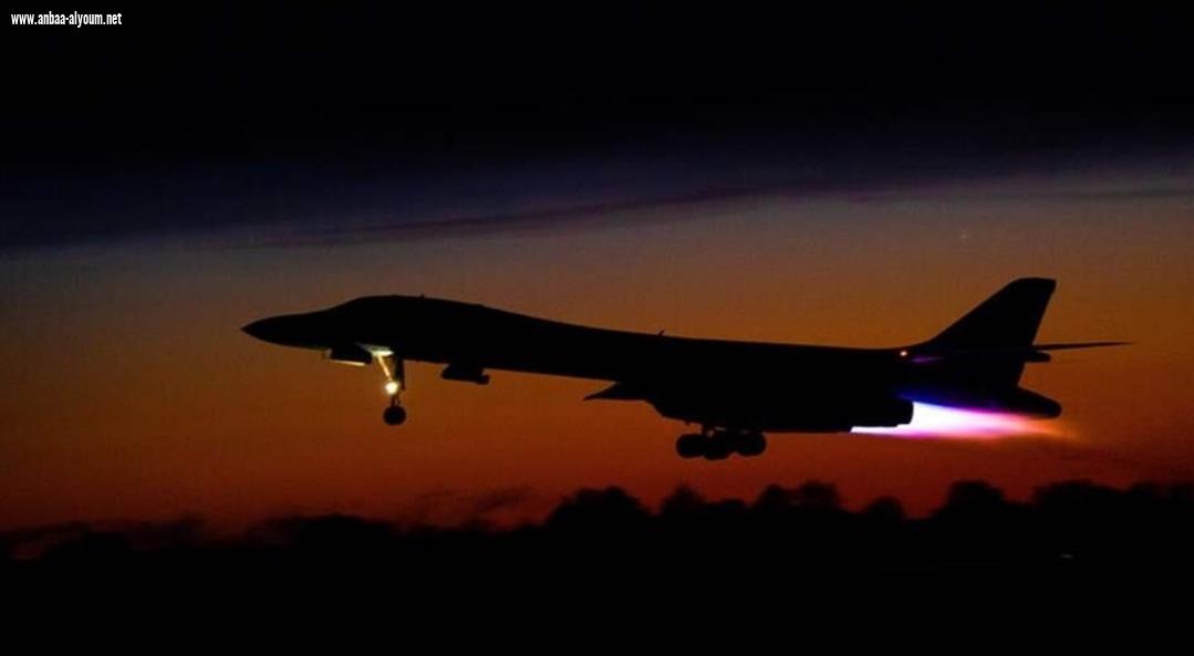 قاذفة امريكية تحلق فوق مناطق استراجية بالشرق الاوسط 