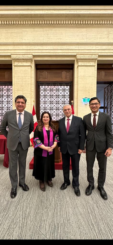 رئيس بعثة جمهورية العراق يلبي دعوة رئيس اللجنة الدائمة في مجلس الشيوخ الكندي