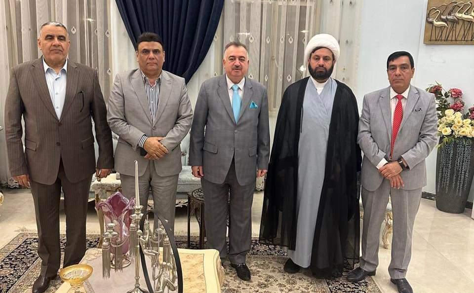 الوكيل البرزنجي يلبي دعوةً كريمة من السيد عبد الحسن العباسي الحسناوي