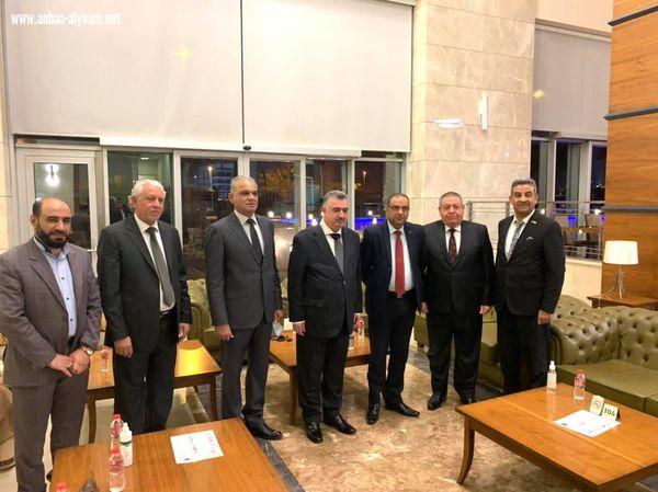 السفير عمر البرزنجي يلتقي بالسيد رئيس جامعة ميسان مع عدد من اساتذة الجامعة