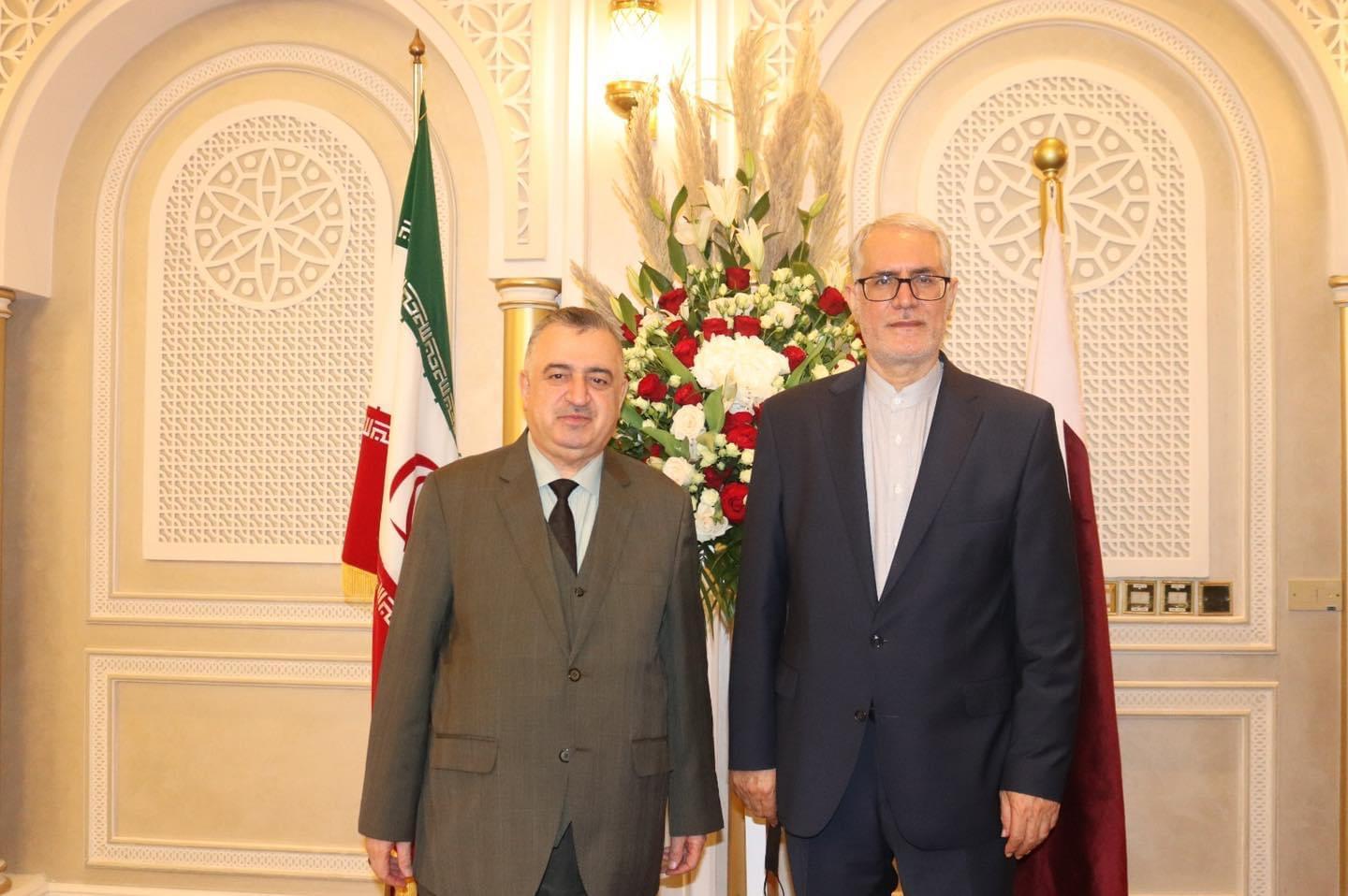 السفير البرزنجي يحضر العيد الوطني للجمهورية الاسلامية الايرانية  لدى دولة قطر