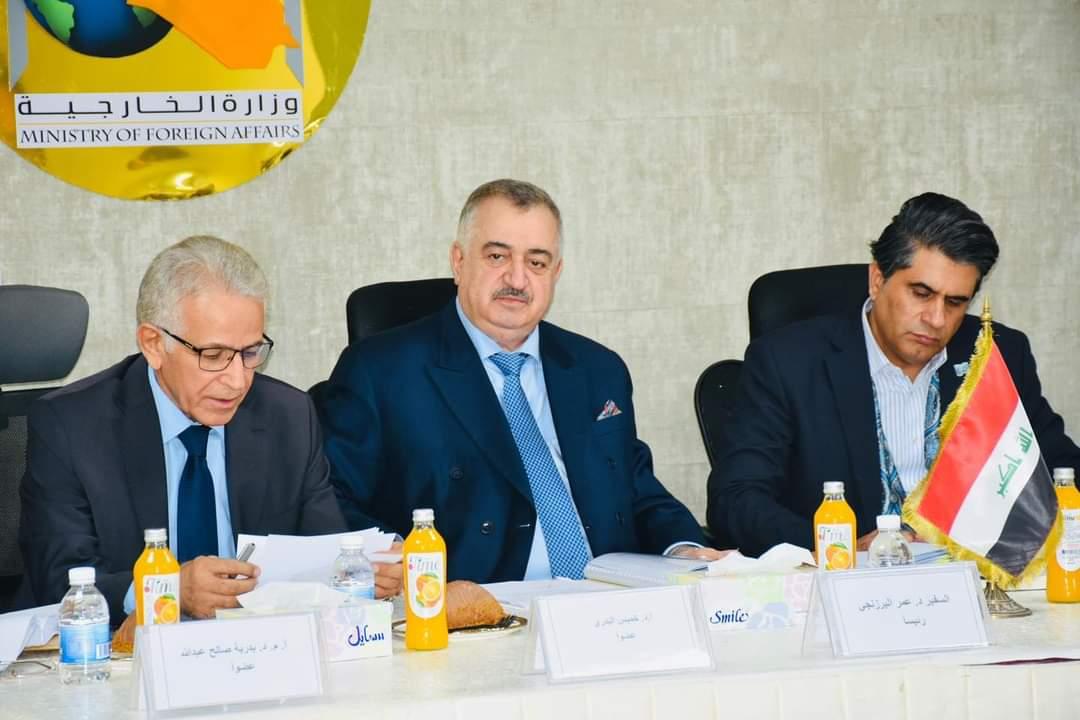 الوكيل البرزنجي يترأس لجنة مناقشة بحث ترقية الدبلوماسي احمد جمال كنهش