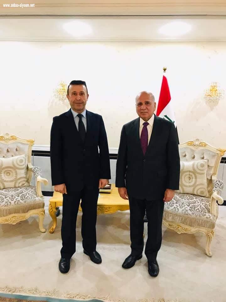 السفير بكر أحمدالجاف يلتقي معالي وزير الخارجيةالدكتور فؤاد محمد حسين