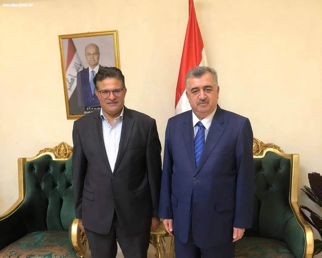 السفير عمر البرزنجي يستقبل معالي وزير الخارجية الاسبق للجمهورية التونسية الدكتور رفيق عبد السلام