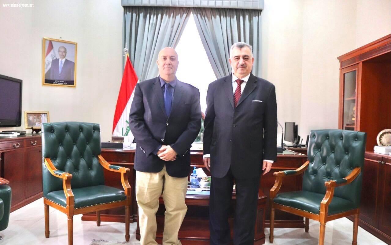 السفير البرزنجي يستقبل سفير الجمهورية القبرصية الصديقة في دولة قطر