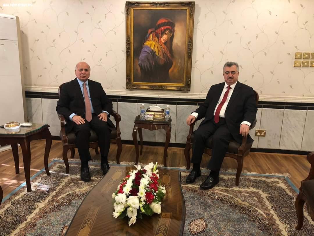 معالي السيد وزير الخارجية الدكتور فؤاد حسين يستقبل عمر البرزنجي سفير جمهورية العراق في دولة قطر الشقيقة