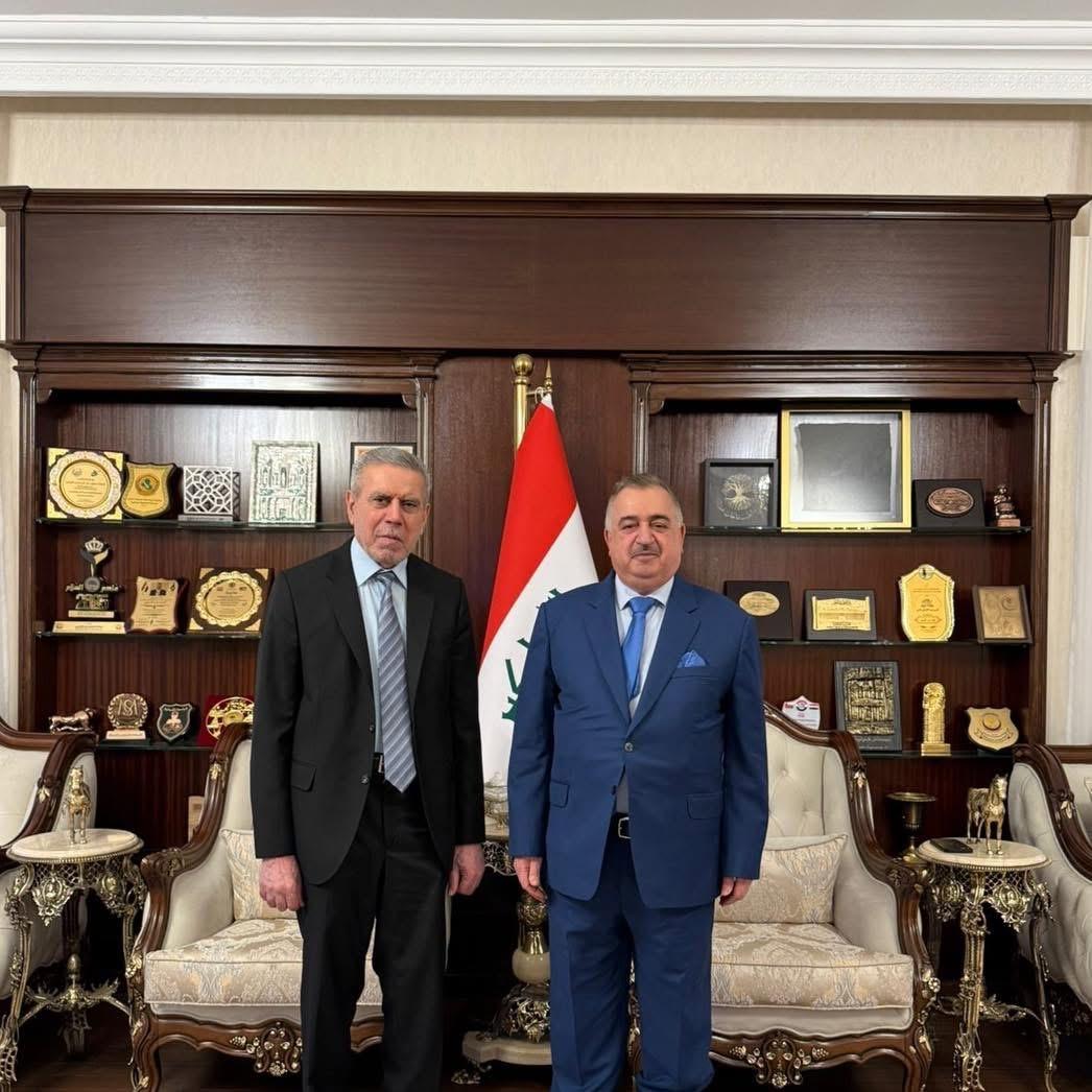 سفير جمهورية العراق لدى المملكة الأردنية الهاشمية يستقبل نائب رئيس جمهورية العراق الأسبق