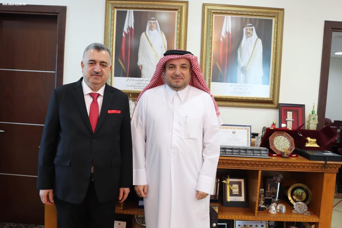 البزنجي يلتقي مع مدير ادارة المراسم ومساعد مدير ادارة حقوق الانسان في وزارة خارجية دولة قطر.
