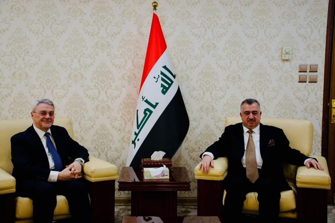 السفير البرزنجي يستقبل مندوب العراق الدائم لدى الأمم المتحدة/ نيويورك