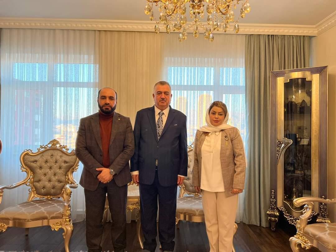 السفير عمر البرزنجي يستقبل  القارئ الدولي الأستاذ حسين البرزنجي