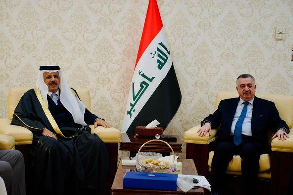 الوكيل البرزنجي يستقبل الشيخ خالد إبراهيم حسين الجنابي